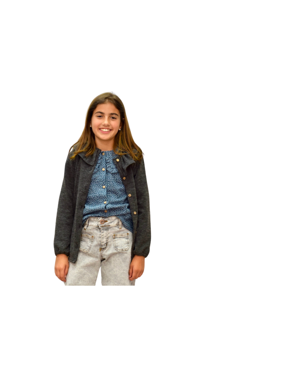 Jersey chica Volantón Twin color petróleo - Dímelo Hilando