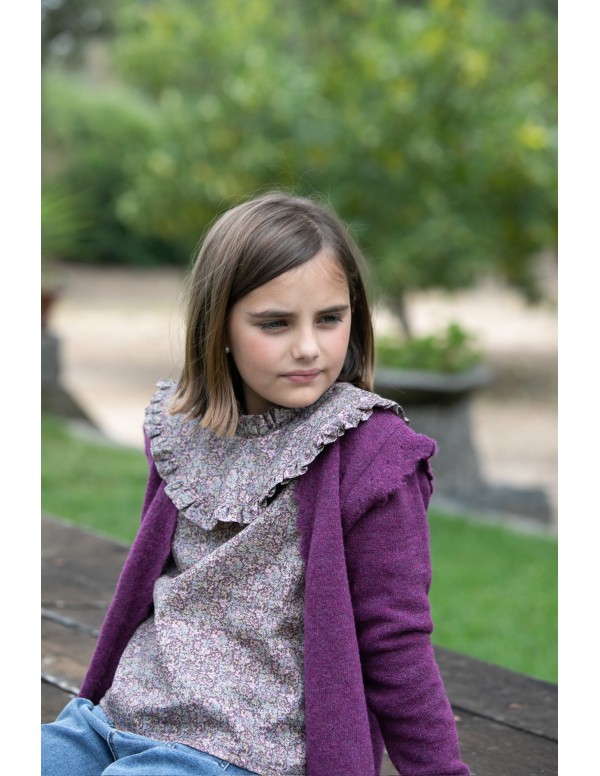 Bolero niña morado - Dímelo Hilando 2