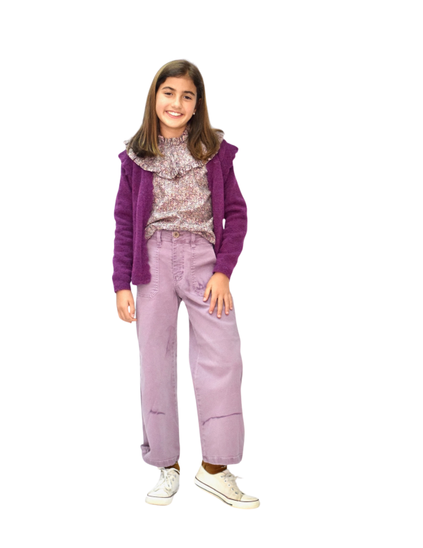 Bolero niña morado - Dímelo Hilando