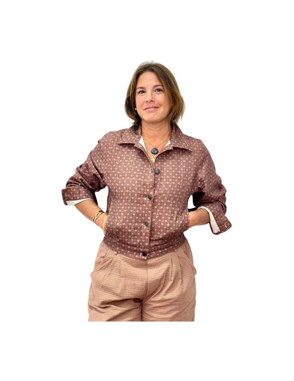 Chaqueta geo morada Teen/Chica - Dimelo Hilando 2