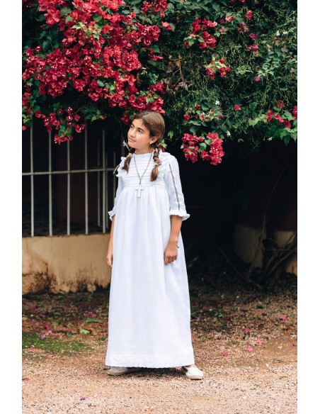 Vestido de comunión Tilburi Blanco - Dímelo Hilando