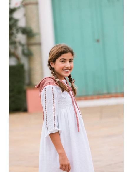 Vestido de comunión Tilburi Blanco - Dímelo Hilando
