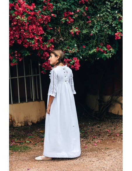 Vestido de comunión Tilburi Blanco - Dímelo Hilando