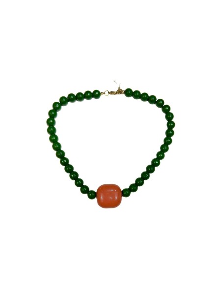 COLLAR ABALORIOS CON CUADRADO