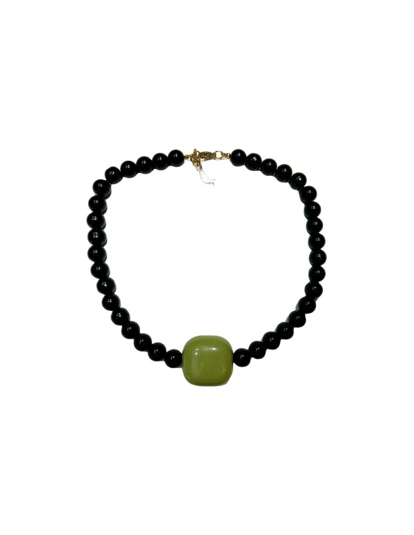 COLLAR ABALORIOS CON CUADRADO