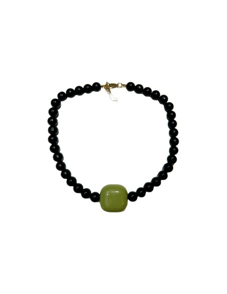 COLLAR ABALORIOS CON CUADRADO