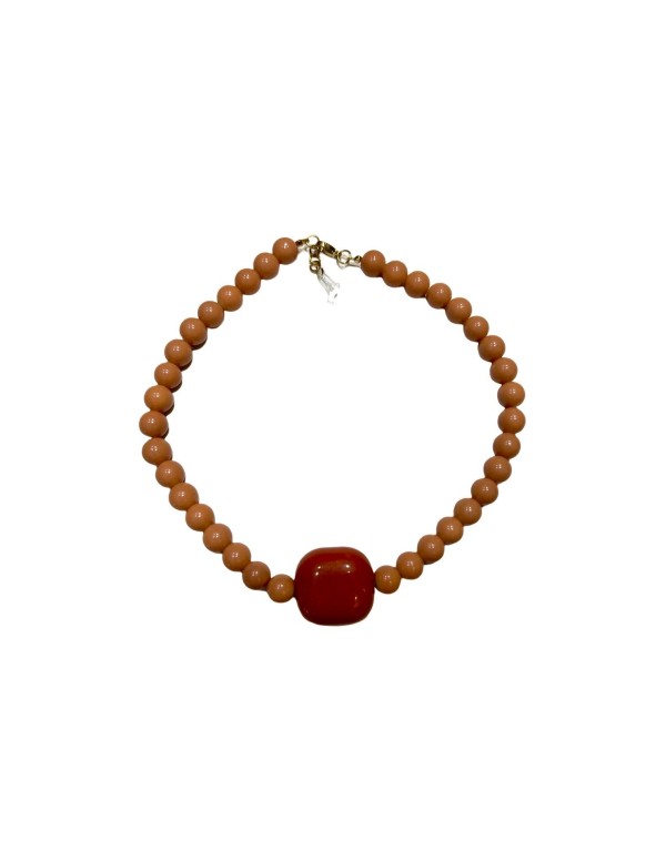 COLLAR ABALORIOS CON CUADRADO