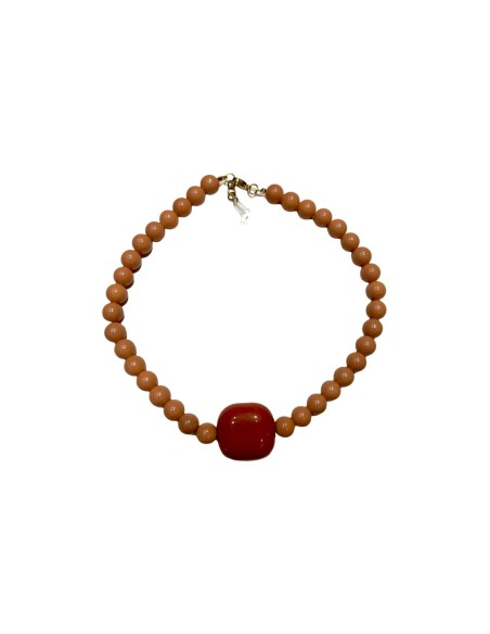 COLLAR ABALORIOS CON CUADRADO