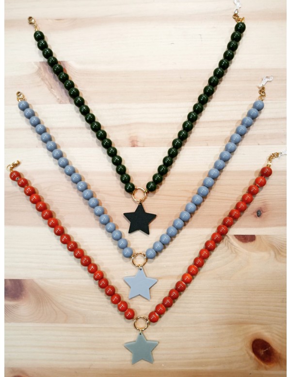 COLLAR ABALORIOS CON ESTRELLA