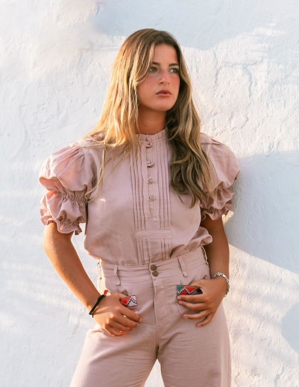 BLUSA LINO NUDE