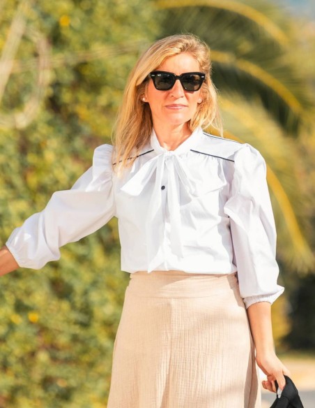 BLUSA LAZADA BLANCO