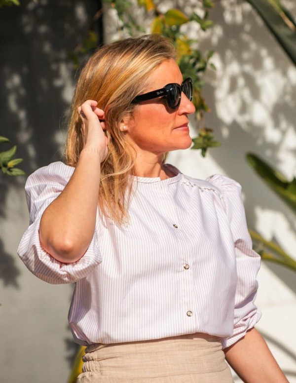 BLUSA OXFORD COLORETE