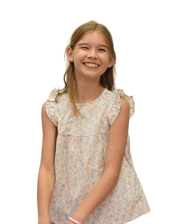 BLUSA FLUOR LIBERTY NARANJA NIÑA/TEEN