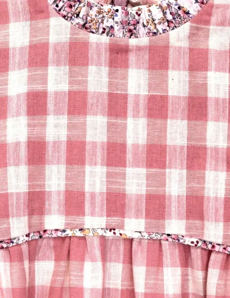 VESTIDO VICHY ROSA
