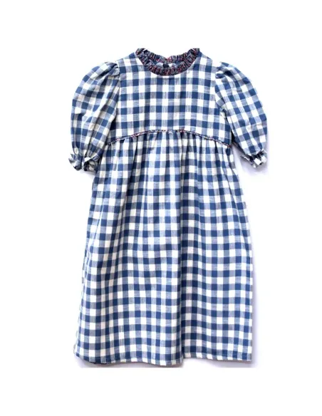 VESTIDO VICHY AZUL