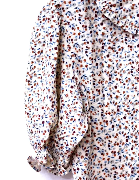 BLUSA GASA FLORES ROSA CHICA/WOMAN