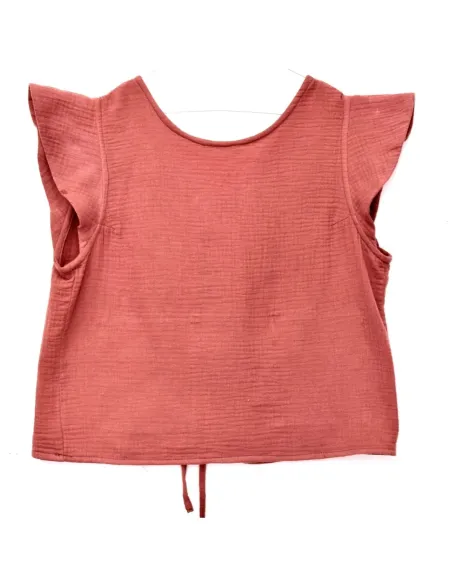 TOP GASA LAZOS ROSA