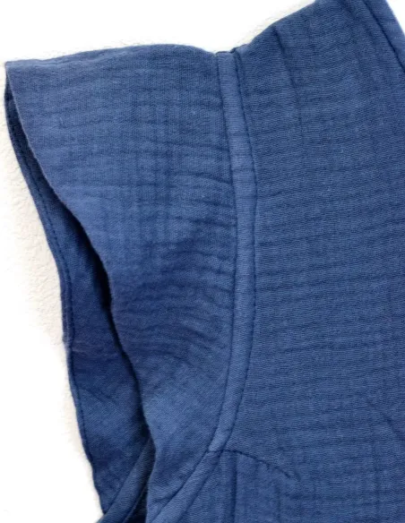 TOP GASA LAZOS AZUL