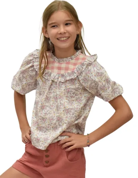 BLUSA NIVOT LIBERTY ROSA NIÑA/TEEN