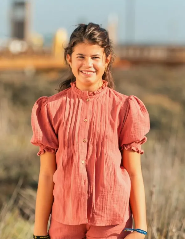 BLUSA GASA MAO ROSA NIÑA/TEEN