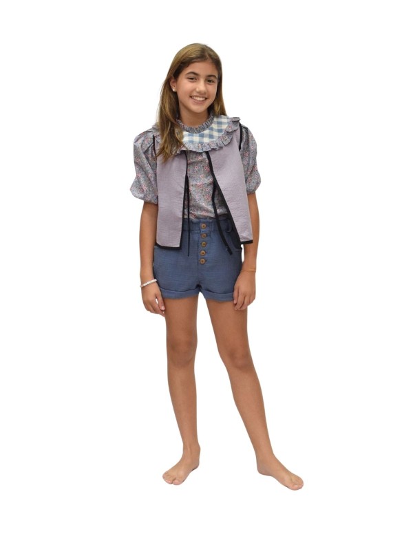 CHALECO TWIN LILA NIÑA/TEEN