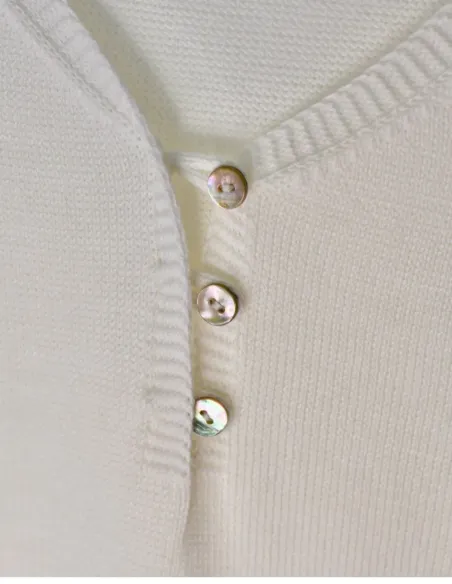 TOP BOTONES BLANCO