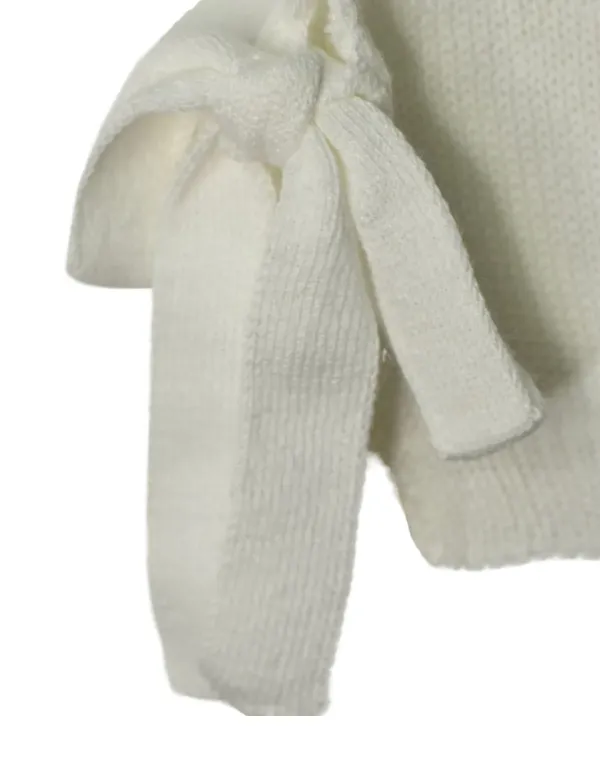 CHALECO PICO LAZOS BLANCO CHICA/WOMAN