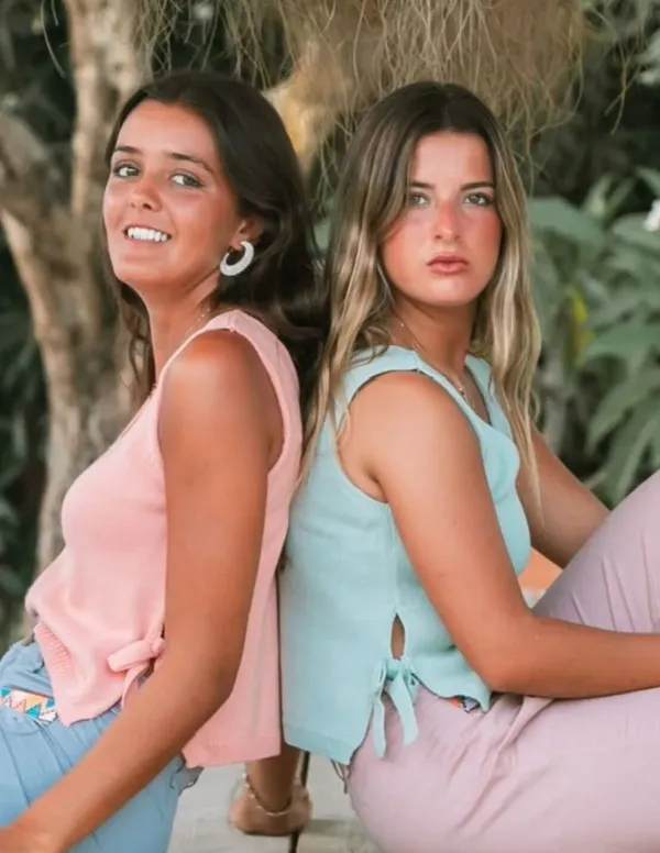 CHALECO PICO LAZOS MELOCOTON CHICA/WOMAN 2