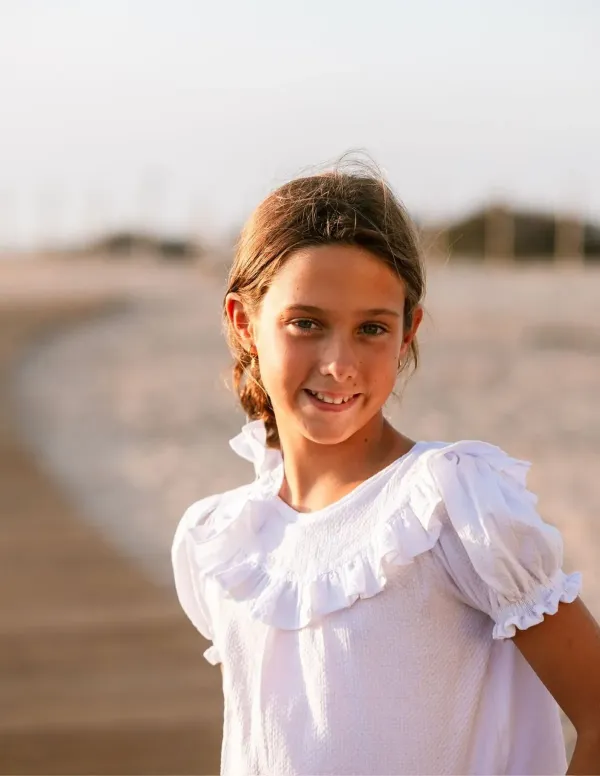 BLUSA NIVOT BLANCA NIÑA/TEEN