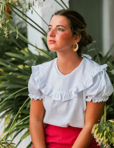 BLUSA NIVOT BLANCA CHICA/WOMAN