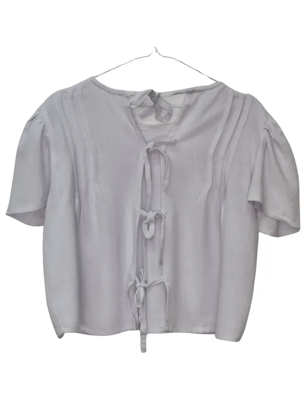 TOP LINO FLUIDO BLANCO