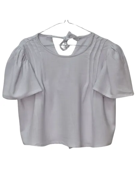 TOP LINO FLUIDO BLANCO