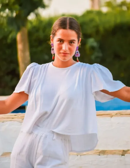 TOP LINO FLUIDO BLANCO