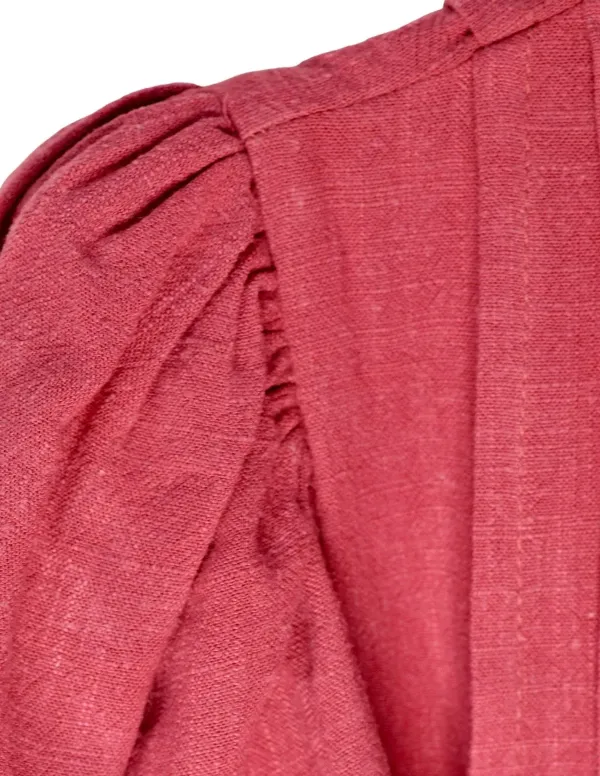 TOP LINO FLUIDO FUCSIA