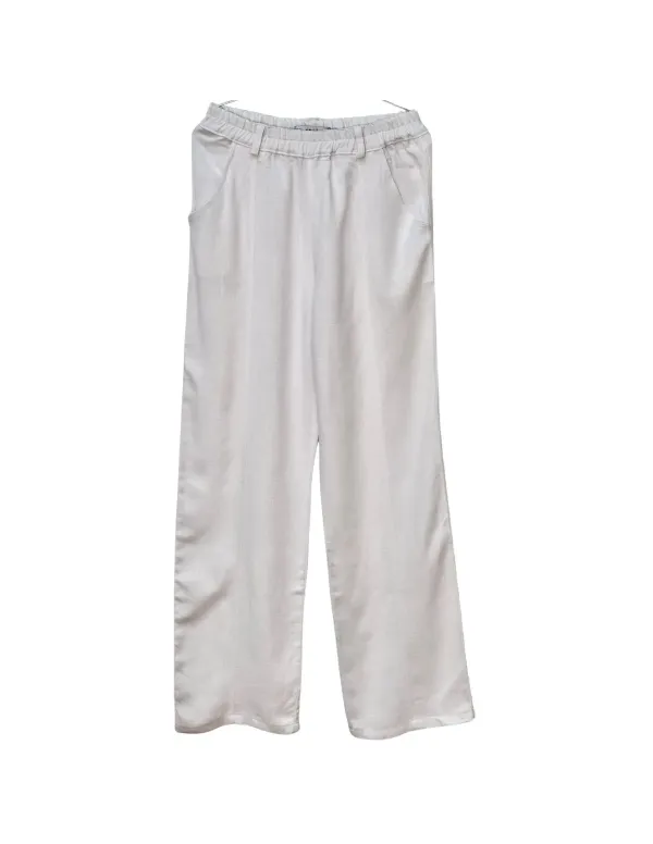 PANTALÓN LINO FLUIDO BLANCO NIÑA/TEEN
