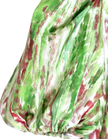 TOP TYE LINO ROSA/VERDE