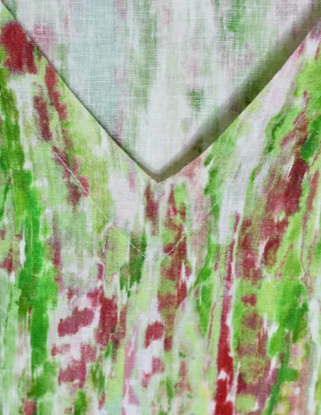 TOP TYE LINO ROSA/VERDE