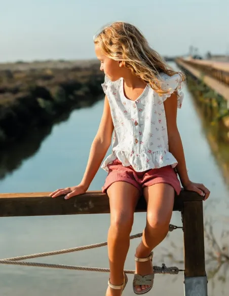 BLUSA TWIN RAMAS CORAL