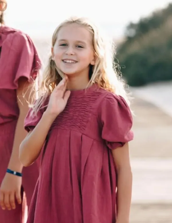 VESTIDO LINO FLUIDO FUCSIA