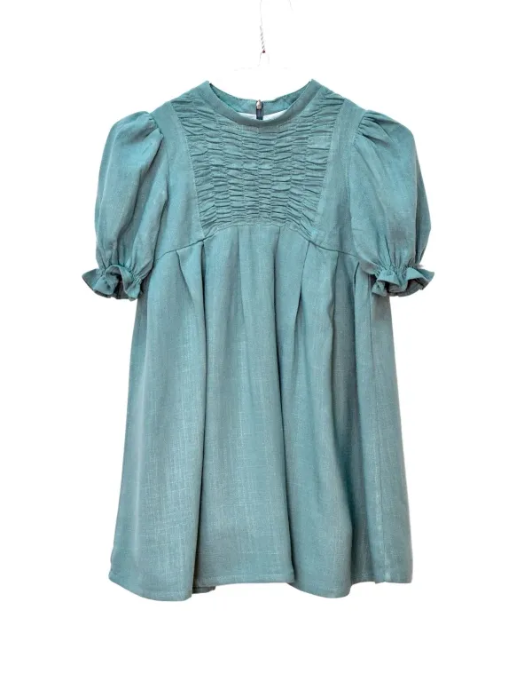 VESTIDO LINO FLUIDO AGUA