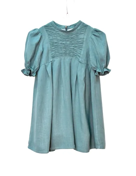 VESTIDO LINO FLUIDO AGUA