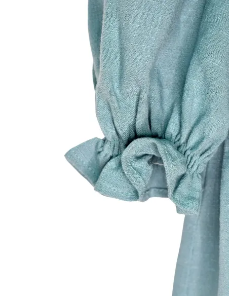 VESTIDO LINO FLUIDO AGUA