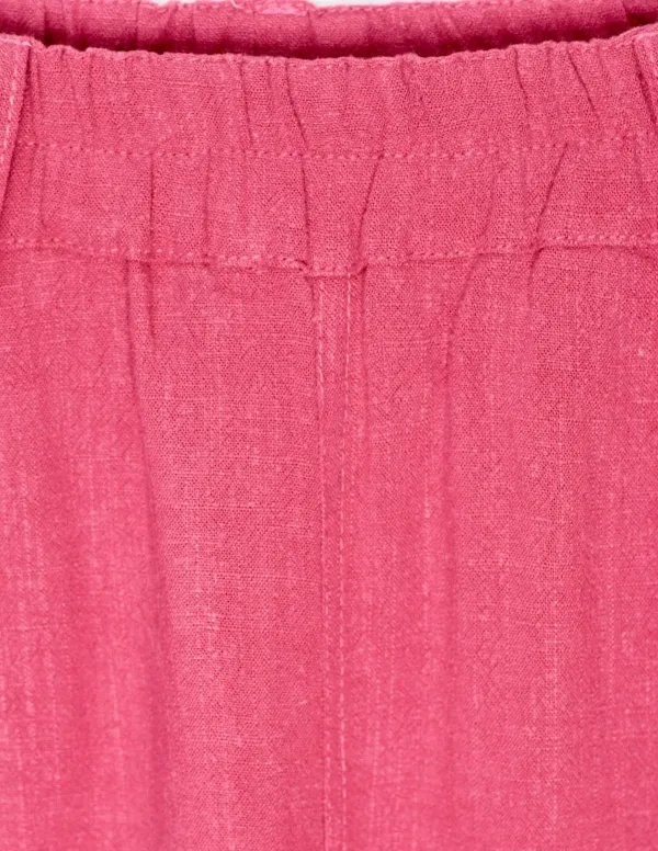 PANTALÓN LINO FLUIDO FUCSIA CHICA/WOMAN