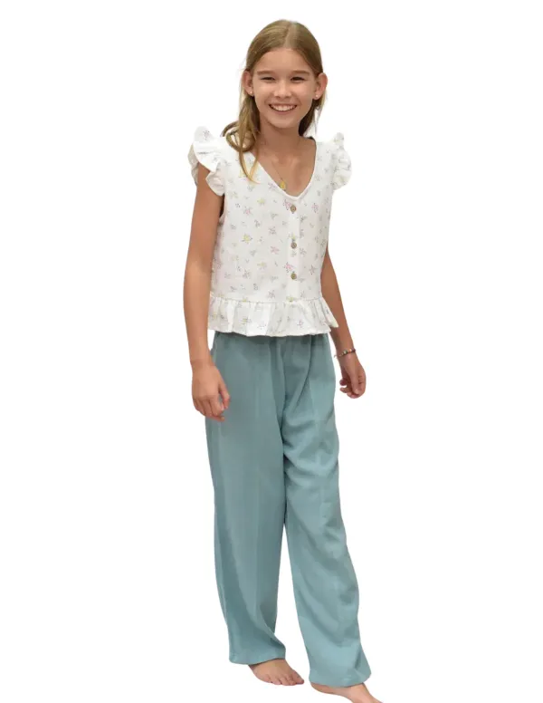 PANTALÓN LINO FLUIDO AGUA NIÑA/TEEN