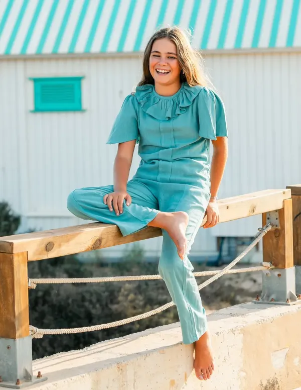 PANTALÓN LINO FLUIDO AGUA NIÑA/TEEN