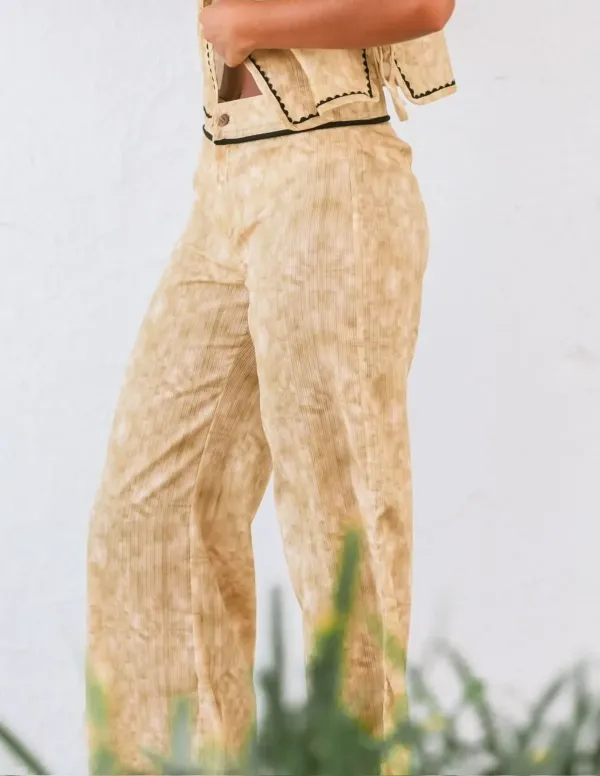 PANTALÓN TYE DYE LISO MOSTAZA 2