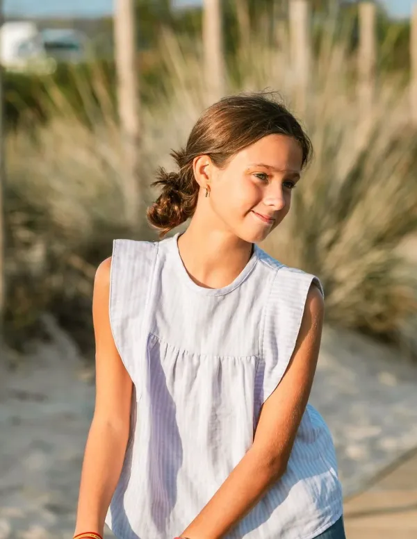 BLUSA GASA ALAS MALVA