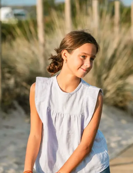 BLUSA GASA ALAS MALVA