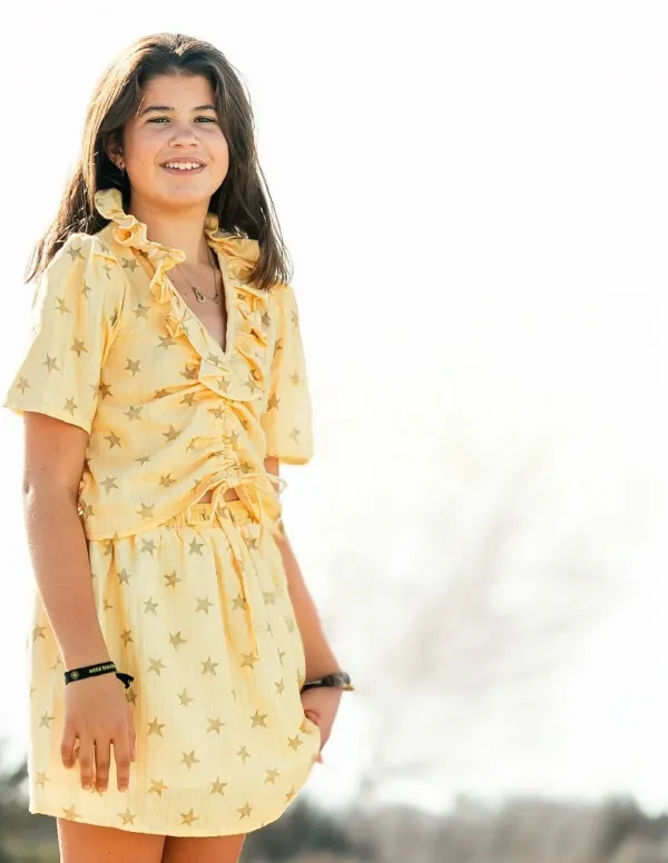 FALDA ESTRELLAS MOSTAZA 2