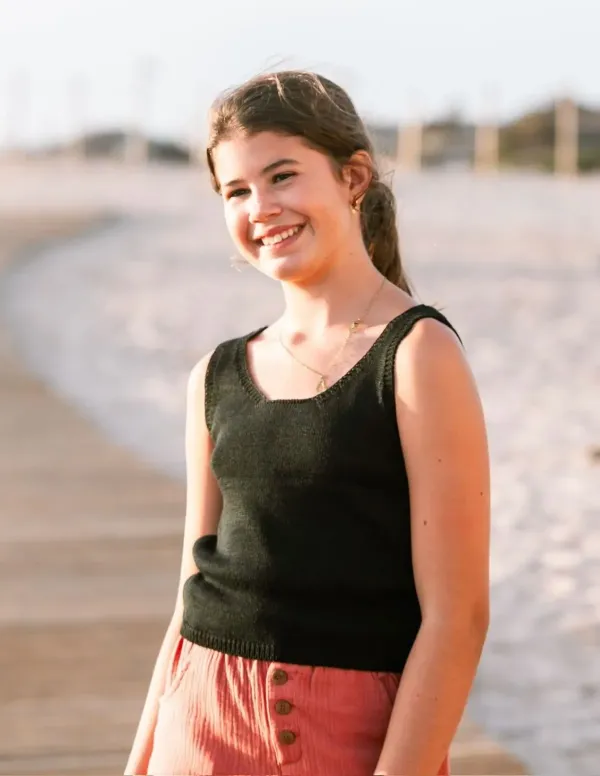 TOP TIRANTES PUNTO NEGRO NIÑA/TEEN